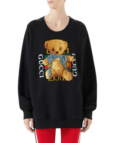 gucci teddy bear sweater fake|gucci sweatpants fake.